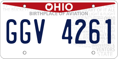 OH license plate GGV4261