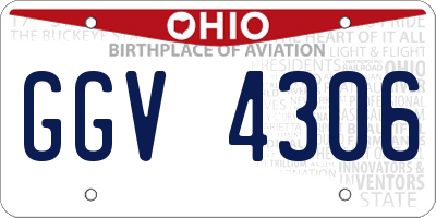 OH license plate GGV4306