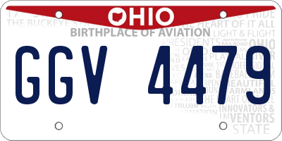 OH license plate GGV4479