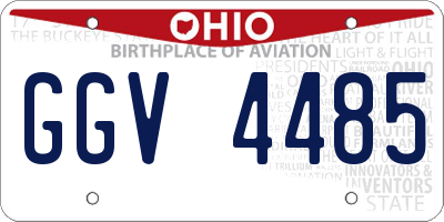 OH license plate GGV4485