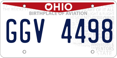 OH license plate GGV4498