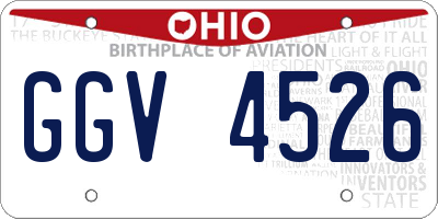 OH license plate GGV4526