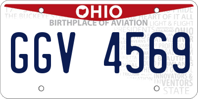 OH license plate GGV4569