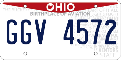 OH license plate GGV4572