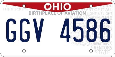 OH license plate GGV4586