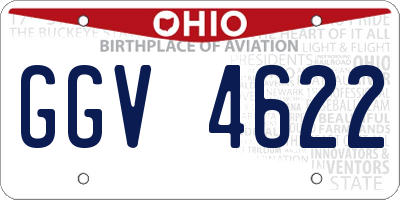 OH license plate GGV4622
