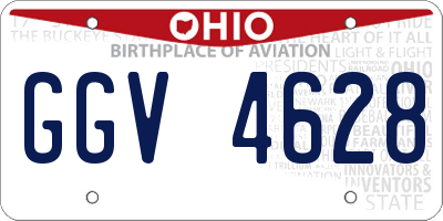 OH license plate GGV4628