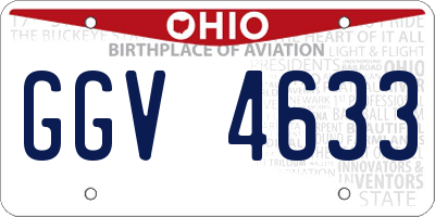 OH license plate GGV4633