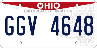 OH license plate GGV4648