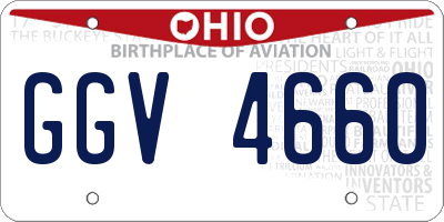 OH license plate GGV4660