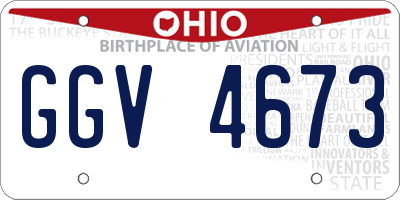 OH license plate GGV4673