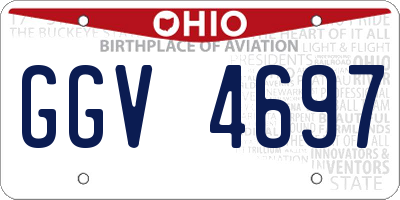 OH license plate GGV4697