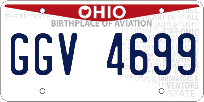 OH license plate GGV4699