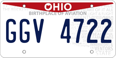 OH license plate GGV4722