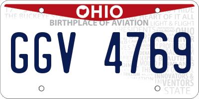 OH license plate GGV4769