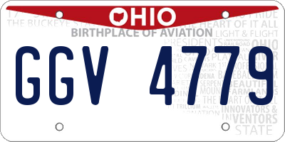 OH license plate GGV4779