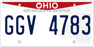 OH license plate GGV4783