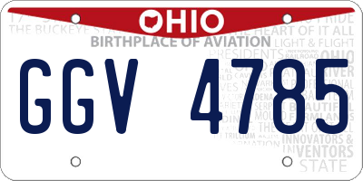 OH license plate GGV4785