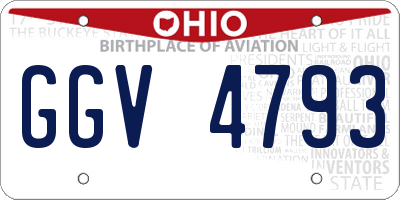 OH license plate GGV4793
