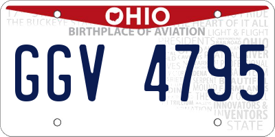 OH license plate GGV4795