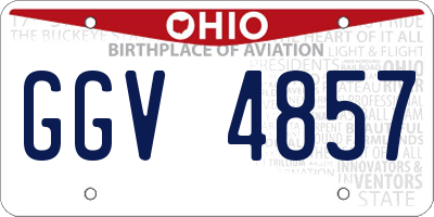 OH license plate GGV4857