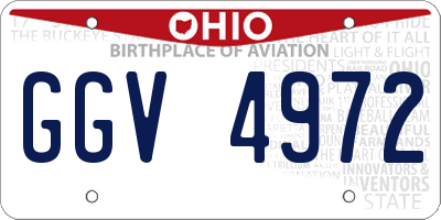 OH license plate GGV4972