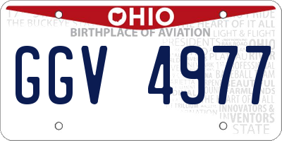 OH license plate GGV4977