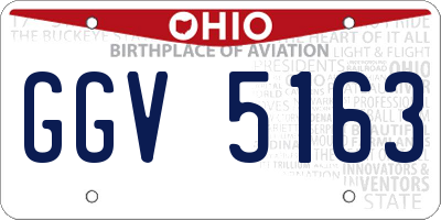 OH license plate GGV5163