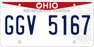 OH license plate GGV5167