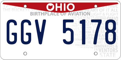 OH license plate GGV5178