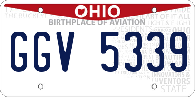 OH license plate GGV5339