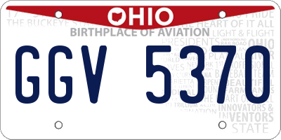 OH license plate GGV5370