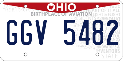 OH license plate GGV5482