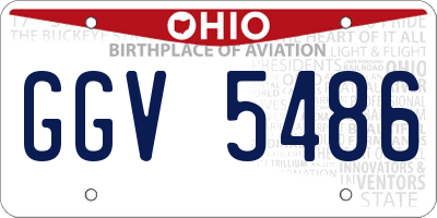 OH license plate GGV5486