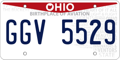 OH license plate GGV5529