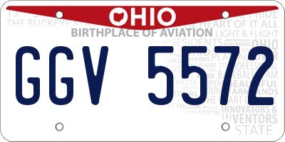 OH license plate GGV5572