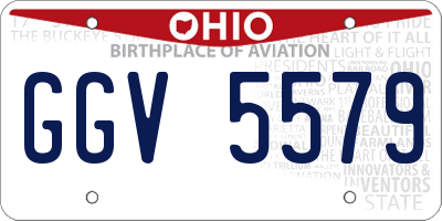 OH license plate GGV5579