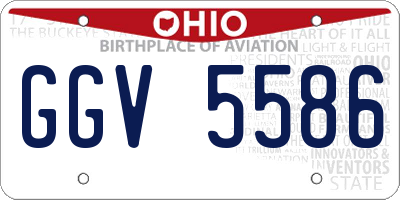 OH license plate GGV5586