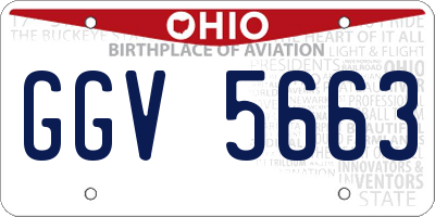 OH license plate GGV5663