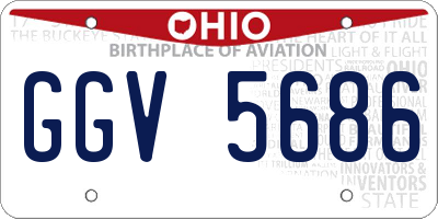 OH license plate GGV5686