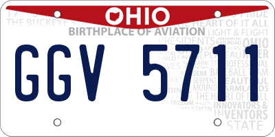 OH license plate GGV5711