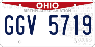 OH license plate GGV5719