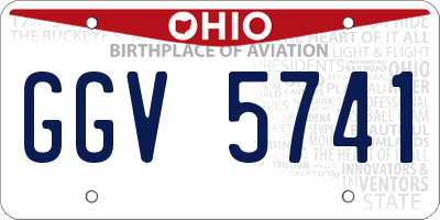 OH license plate GGV5741
