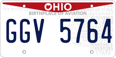 OH license plate GGV5764