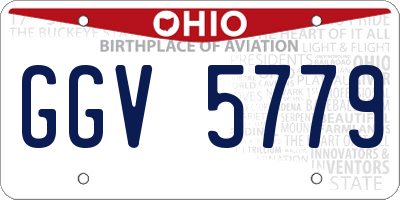 OH license plate GGV5779