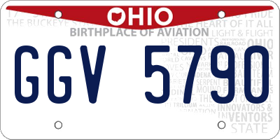 OH license plate GGV5790