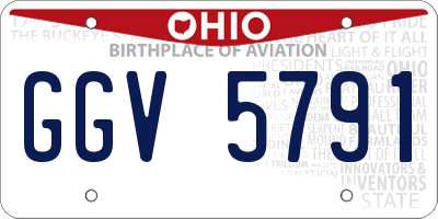 OH license plate GGV5791