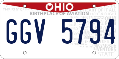 OH license plate GGV5794