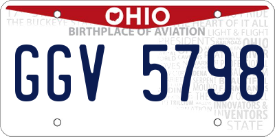 OH license plate GGV5798