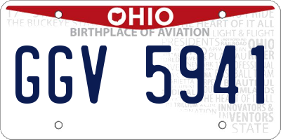 OH license plate GGV5941